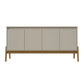 Manhattan Comfort Gales 63" Mid-Century Modern Sideboard In Off-White