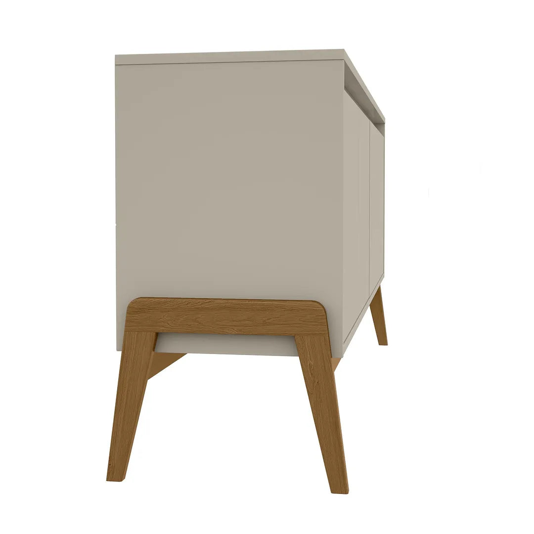 Manhattan Comfort Gales 63" Mid-Century Modern Sideboard In Off-White
