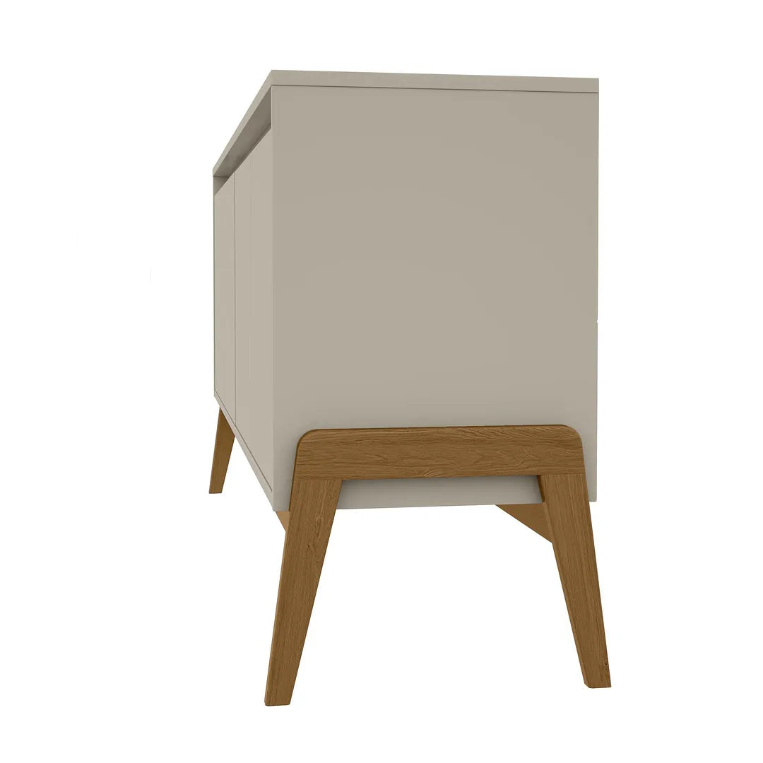 Manhattan Comfort Gales 63" Mid-Century Modern Sideboard In Off-White