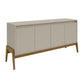 Manhattan Comfort Gales 63" Mid-Century Modern Sideboard In Off-White