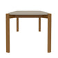 Manhattan Comfort Gales 71" Rectangular Gloss Greige Dining Table With Solid Wooden Legs