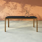 Manhattan Comfort Gales 71" Rectangular Matte Black Dining Table With Solid Wooden Legs