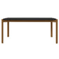 Manhattan Comfort Gales 71" Rectangular Matte Black Dining Table With Solid Wooden Legs