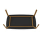 Manhattan Comfort Gales 71" Rectangular Matte Black Dining Table With Solid Wooden Legs