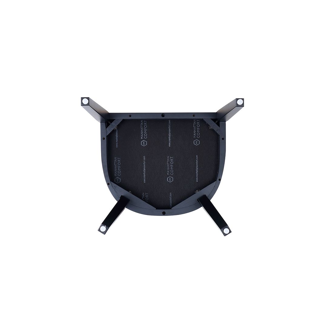 Manhattan Comfort Gansevoort Modern Faux Leather Cream Dining Chair In A Set Of 2