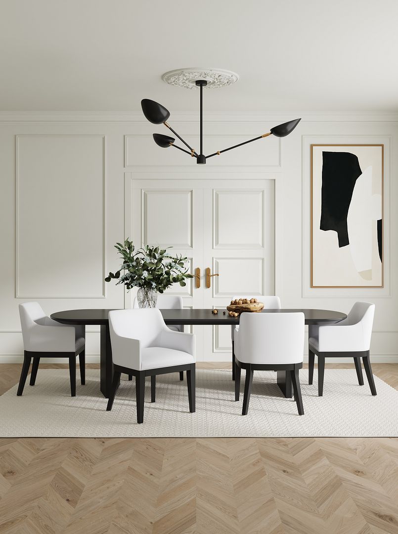 Manhattan Comfort Gansevoort Modern Faux Leather Cream Dining Chair In A Set Of 2