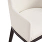 Manhattan Comfort Gansevoort Modern Faux Leather Cream Dining Chair In A Set Of 2