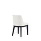 Manhattan Comfort Gansevoort Modern Faux Leather Cream Dining Chair In A Set Of 2