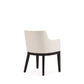 Manhattan Comfort Gansevoort Modern Faux Leather Cream Dining Chair In A Set Of 2