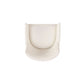 Manhattan Comfort Gansevoort Modern Faux Leather Dining Armchair In Cream