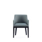 Manhattan Comfort Gansevoort Modern Faux Leather Dining Armchair In Pewter