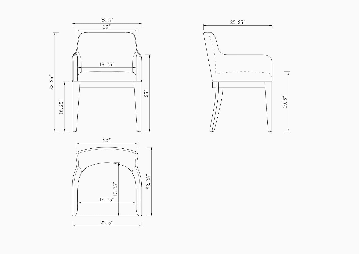 Manhattan Comfort Gansevoort Modern Faux Leather Light Gray Dining Chair In A Set Of 2