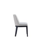 Manhattan Comfort Gansevoort Modern Faux Leather Light Gray Dining Chair In A Set Of 2