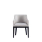 Manhattan Comfort Gansevoort Modern Faux Leather Light Gray Dining Chair In A Set Of 2