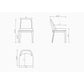 Manhattan Comfort Gansevoort Modern Faux Leather Pebble Gray Dining Chair In A Set Of 4