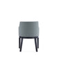 Manhattan Comfort Gansevoort Modern Faux Leather Pewter Dining Chair In A Set Of 2