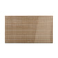Manhattan Comfort Genoa Patio Dining Table with Glass Top In Nature Tan Weave
