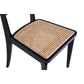 Manhattan Comfort Giverny Black & Natural Cane Dining Chairs In A Set Of 4