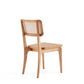 Manhattan Comfort Giverny Nature Cane Dining Chairs In A Set Of 2