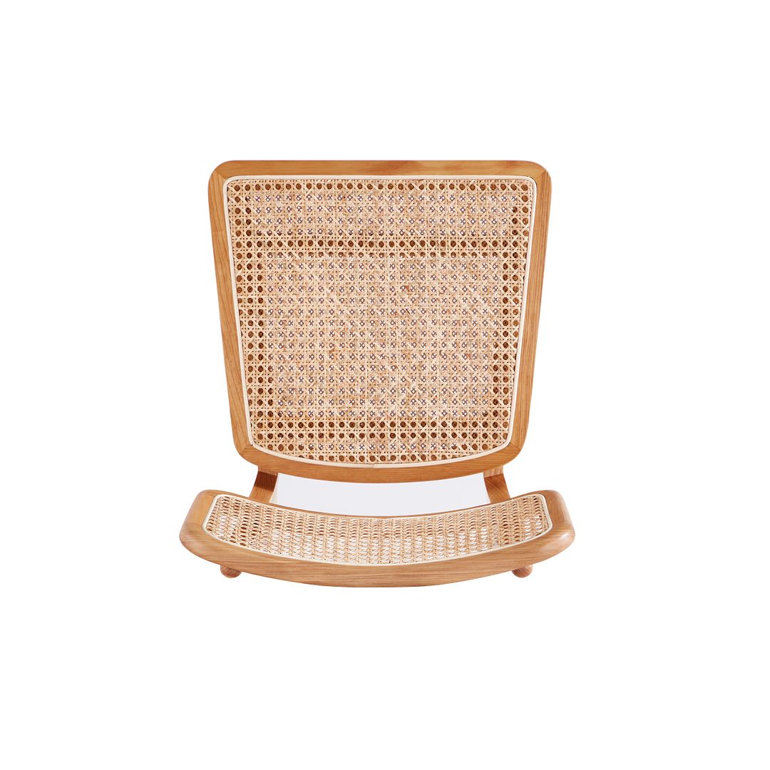 Manhattan Comfort Giverny Nature Cane Dining Chairs In A Set Of 2