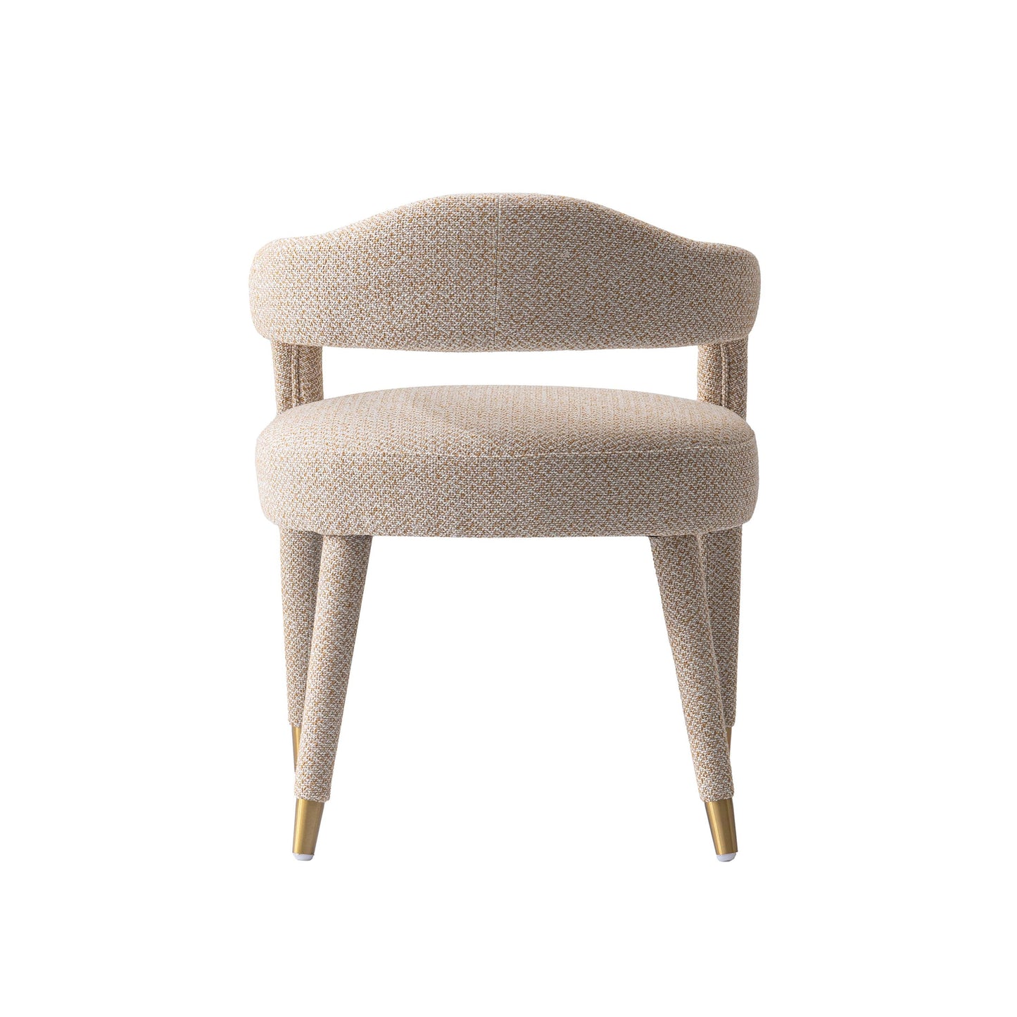 Manhattan Comfort Gold Dust Modern Aspen Tweed Dining Armchair