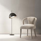 Manhattan Comfort Gold Modern Palmer Tweed Dining Armchair