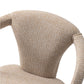 Manhattan Comfort Gold Modern Palmer Tweed Dining Armchair In A Set Of 2
