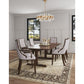 Manhattan Comfort Grand Faux Leather Dining Armchair In Light Gray