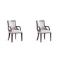 Manhattan Comfort Grand Light Gray Faux Leather Dining Chairs In A Set Of 2