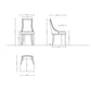 Manhattan Comfort Grand Light Gray Faux Leather Dining Chairs In A Set Of 4