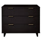 Manhattan Comfort Granville 38" Modern Standard Dresser With 3 Drawers In Black