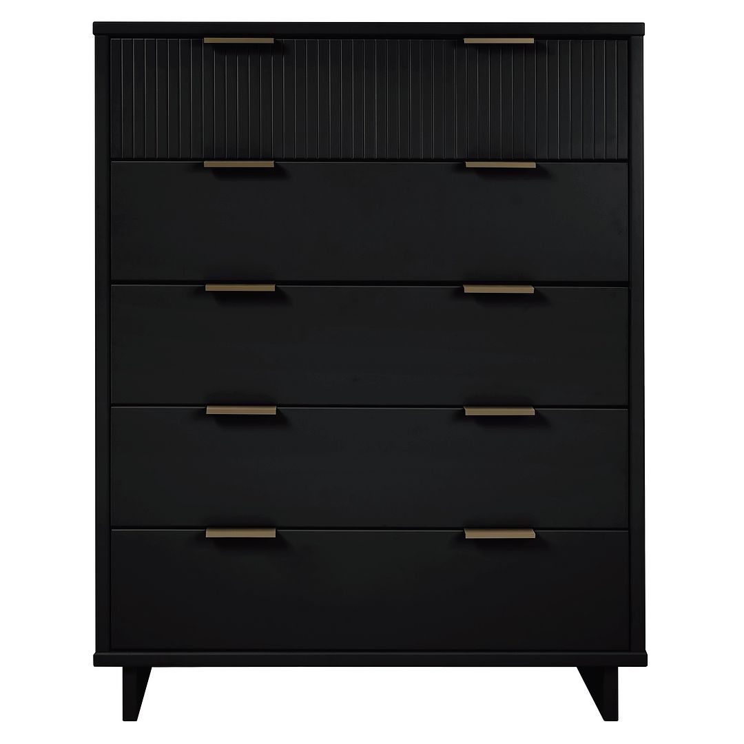 Manhattan Comfort Granville 45" Modern Tall Dresser With 5 Drawers In Kitchen Oasis Manhattan Comfort Granville 45" Modern Tall Dresser With 5 Drawers In Kitchen Oasis