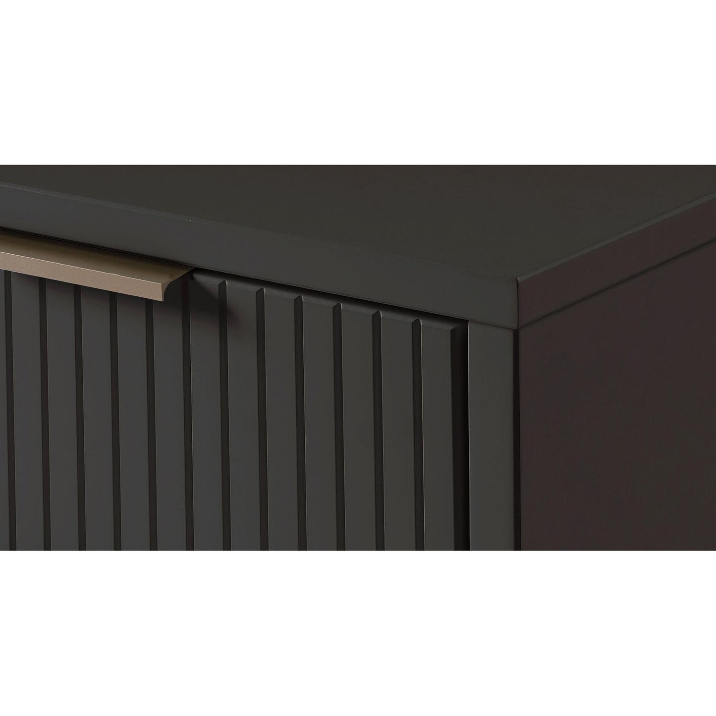 Manhattan Comfort Granville 45" Modern Tall Dresser With 5 Drawers In Dark Gray
