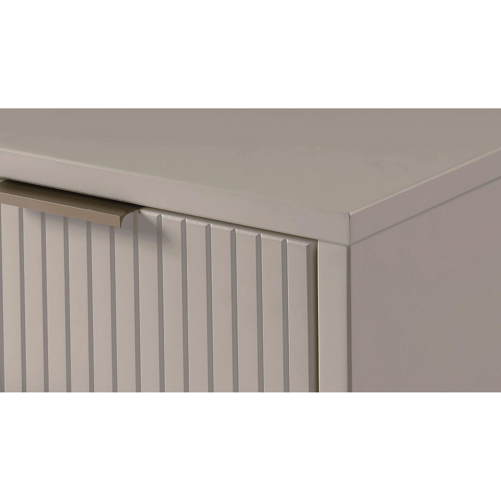 Manhattan Comfort Granville 45" Modern Tall Dresser With 5 Drawers In Light Gray