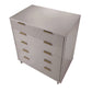 Manhattan Comfort Granville 45" Modern Tall Dresser With 5 Drawers In Light Gray