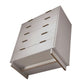 Manhattan Comfort Granville 45" Modern Tall Dresser With 5 Drawers In Light Gray