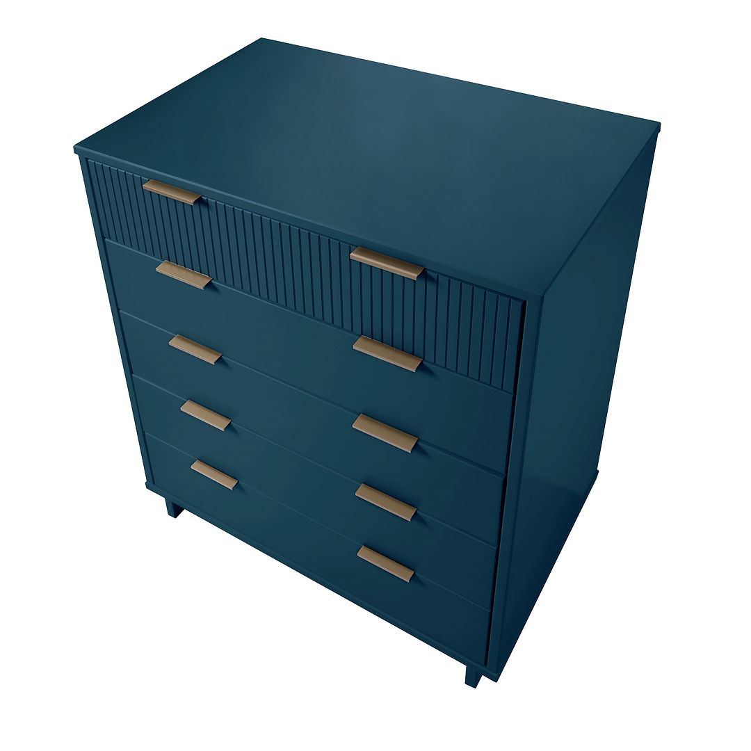 Manhattan Comfort Granville 45" Modern Tall Dresser With 5 Drawers In Kitchen Oasis Manhattan Comfort Granville 45" Modern Tall Dresser With 5 Drawers In Kitchen Oasis