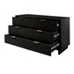 Manhattan Comfort Granville 55" Modern Double Wide Dresser With 6 Drawers In Black