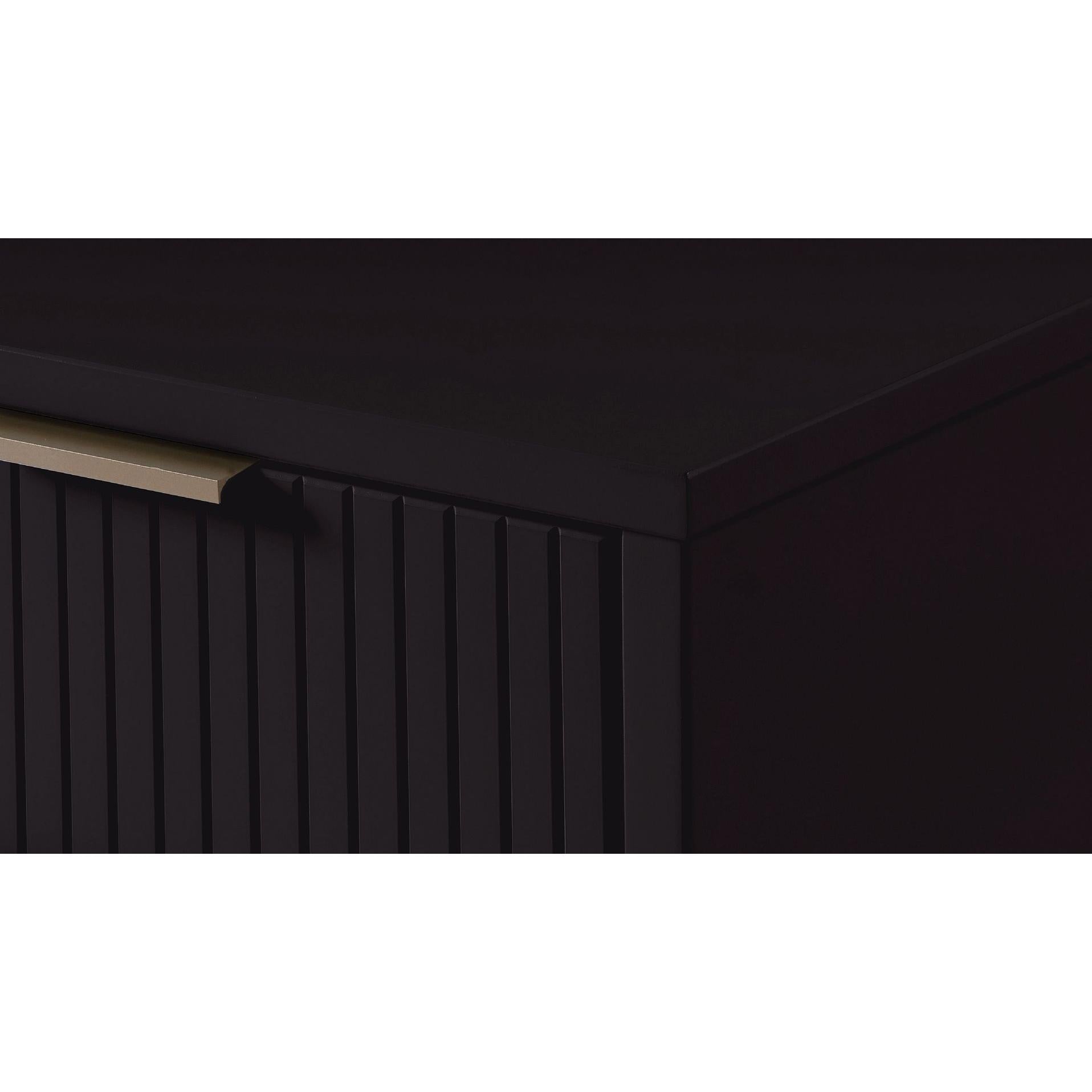 Manhattan Comfort Granville 55" Modern Double Wide Dresser With 6 Drawers In Black