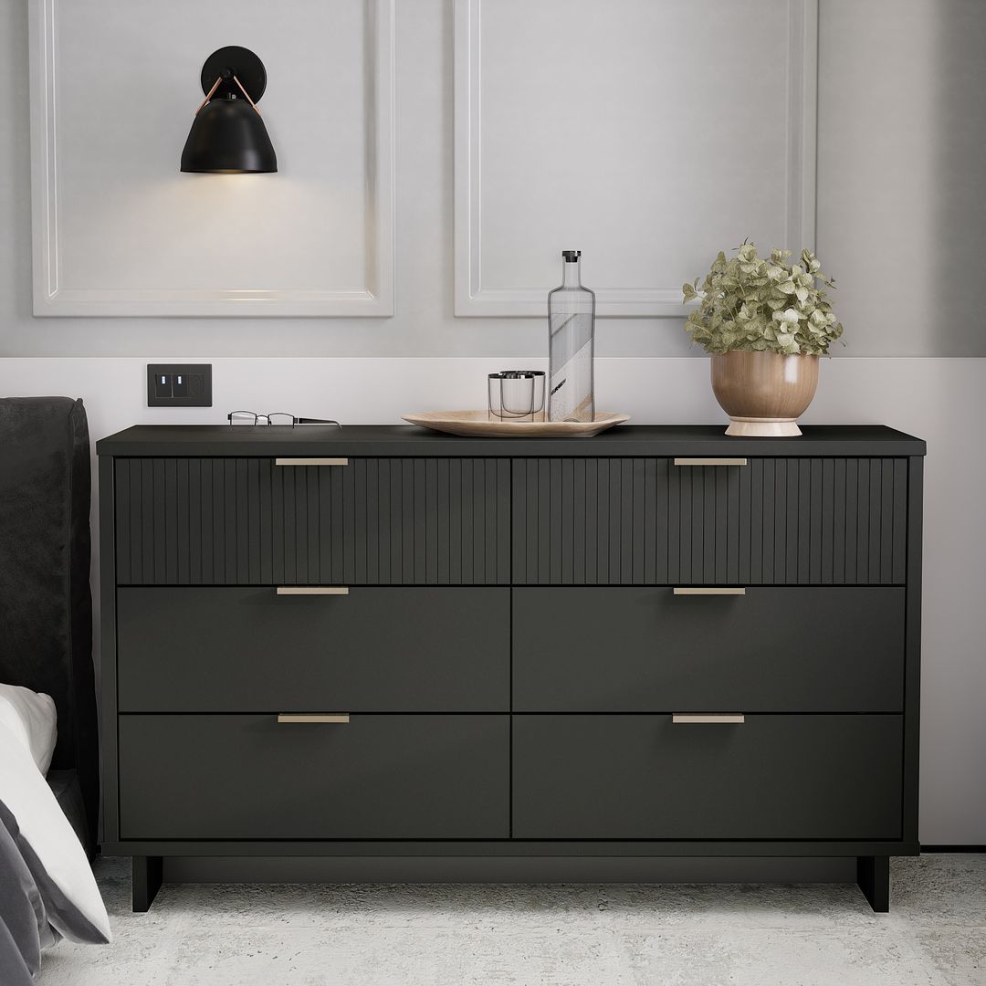 Manhattan Comfort Granville 55" Modern Double Wide Dresser With 6 Draw Kitchen Oasis Manhattan Comfort Granville 55" Modern Double Wide Dresser With 6 Draw Kitchen Oasis