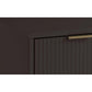Manhattan Comfort Granville 55" Modern Double Wide Dresser With 6 Drawers In Dark Gray