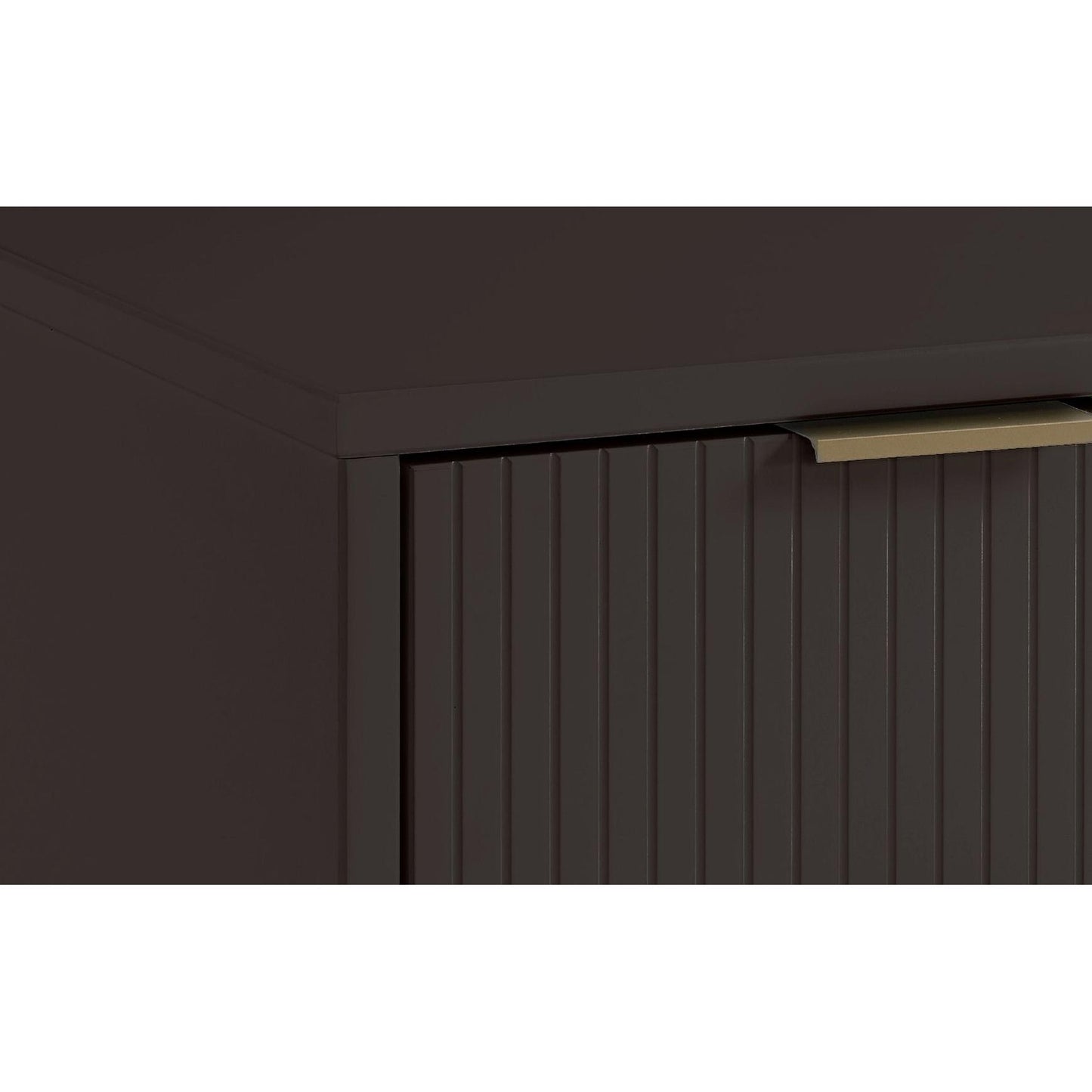 Manhattan Comfort Granville 55" Modern Double Wide Dresser With 6 Drawers In Dark Gray