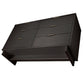 Manhattan Comfort Granville 55" Modern Double Wide Dresser With 6 Drawers In Dark Gray