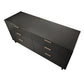 Manhattan Comfort Granville 55" Modern Double Wide Dresser With 6 Drawers In Dark Gray