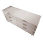 Manhattan Comfort Granville 55" Modern Double Wide Dresser With 6 Drawers In Light Gray