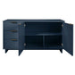 Manhattan Comfort Granville 55" Modern Sideboard With 3 Drawers In Midnight Blue