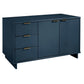 Manhattan Comfort Granville 55" Modern Sideboard With 3 Drawers In Midnight Blue