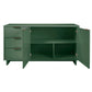 Manhattan Comfort Granville 55" Modern Sideboard With 3 Drawers In Sage Green