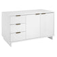 Manhattan Comfort Granville 55" Modern Sideboard With 3 Drawers In White