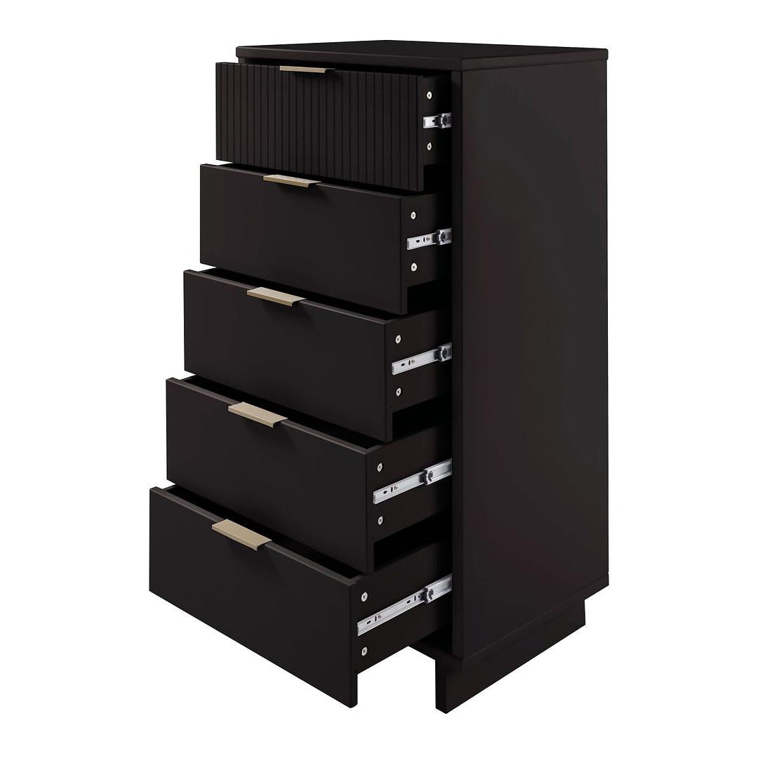 Manhattan Comfort Granville Tall 24" Modern Narrow Dresser With 5 Draw Kitchen Oasis Manhattan Comfort Granville Tall 24" Modern Narrow Dresser With 5 Draw Kitchen Oasis